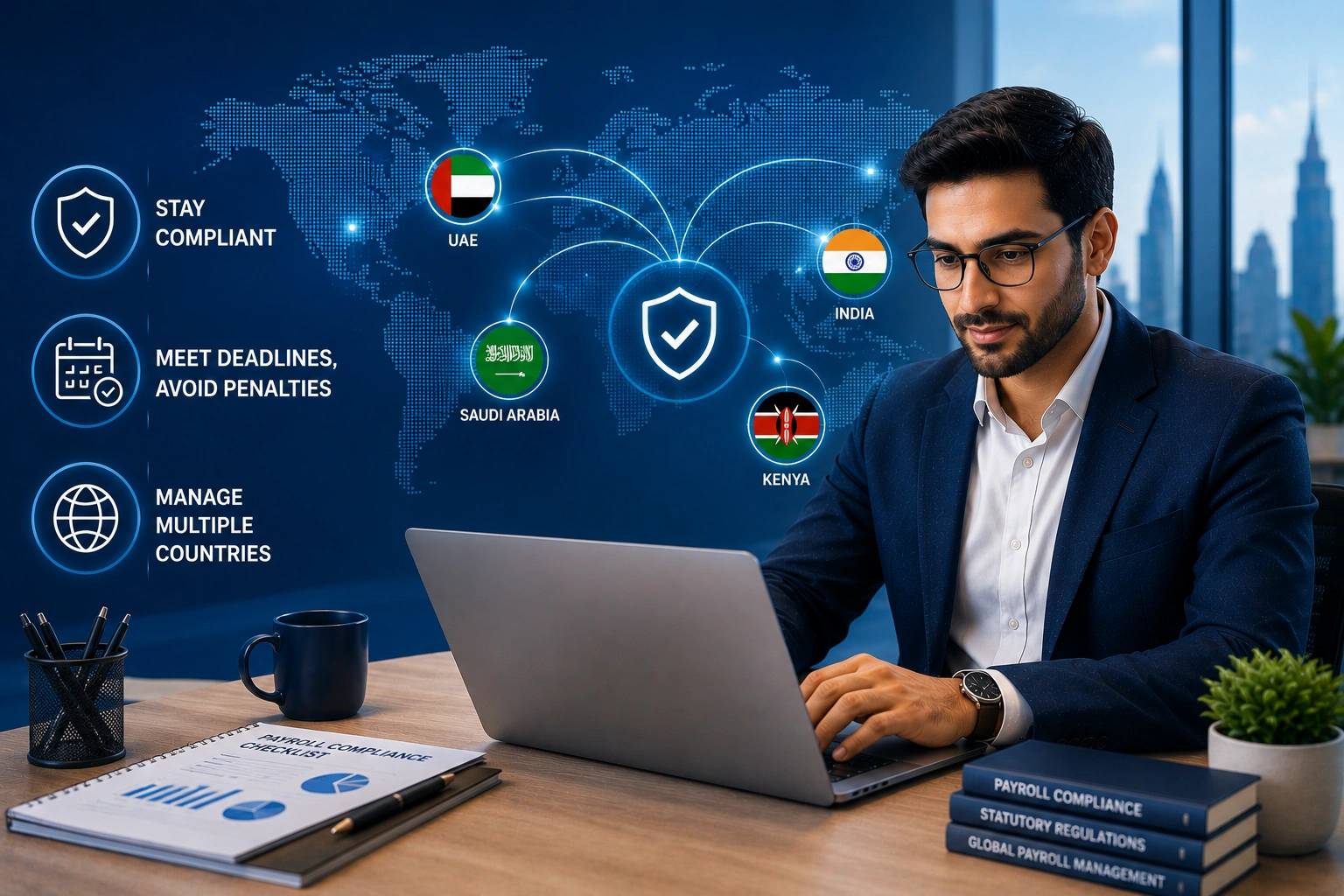 Read more about the article Multi-Country Payroll Compliance Checklist: What Growing Companies in MENA and India Must Know