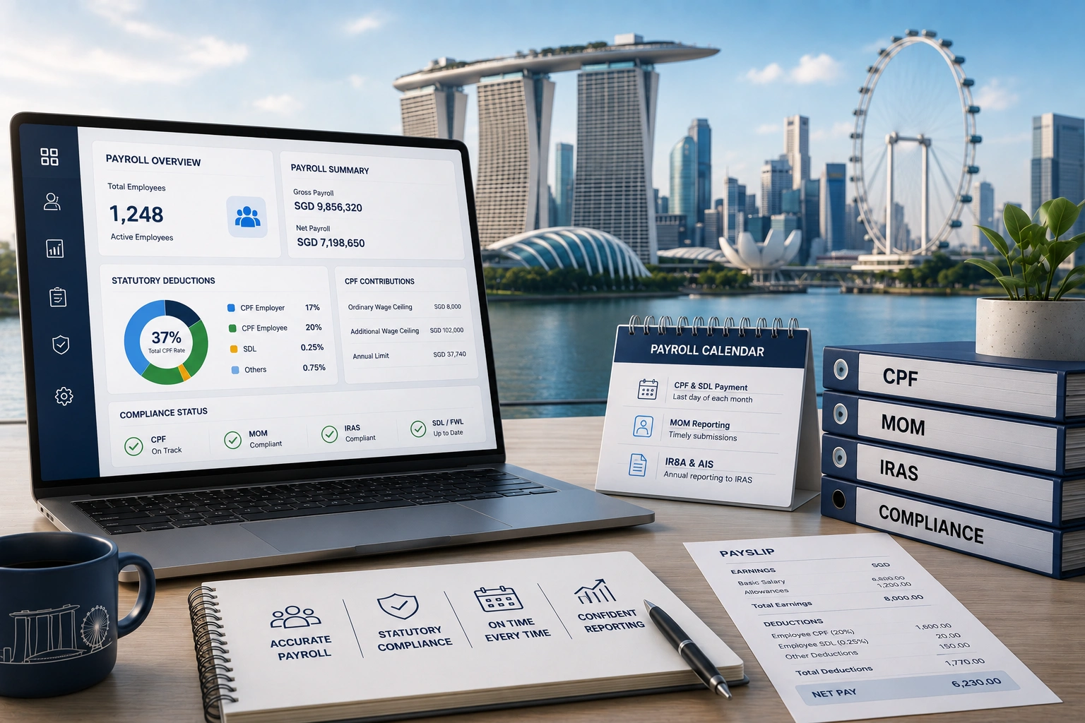 Read more about the article Singapore Payroll Compliance: CPF, MOM and IRAS Guide for HR Teams