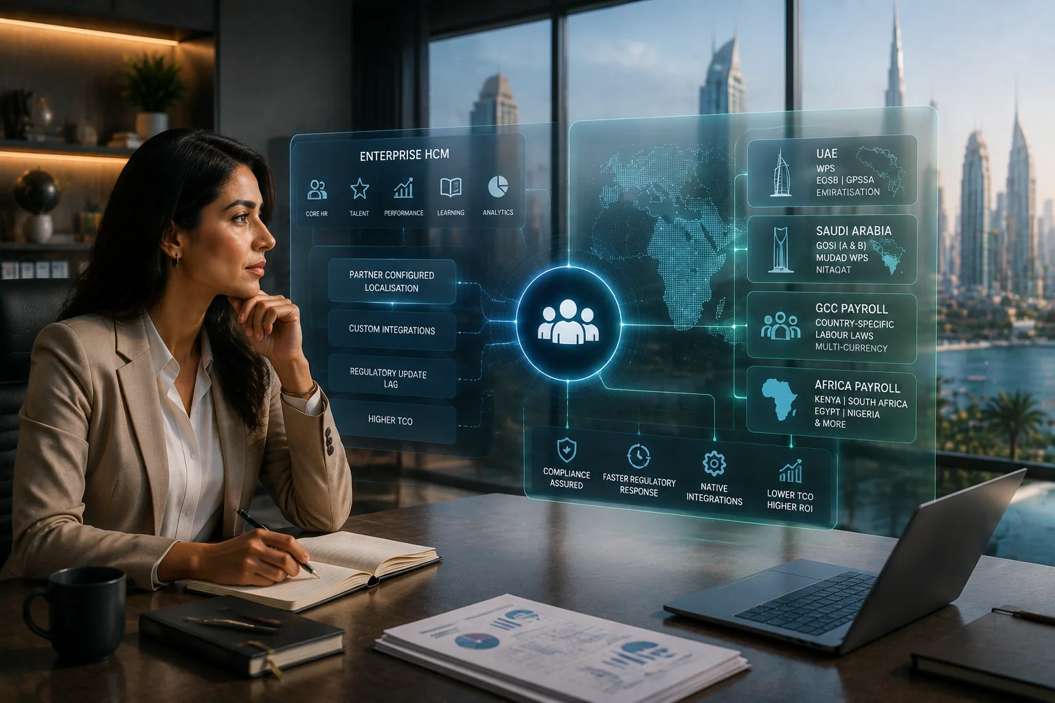 SAP SuccessFactors alternative for GCC and MENA with localized payroll compliance comparison